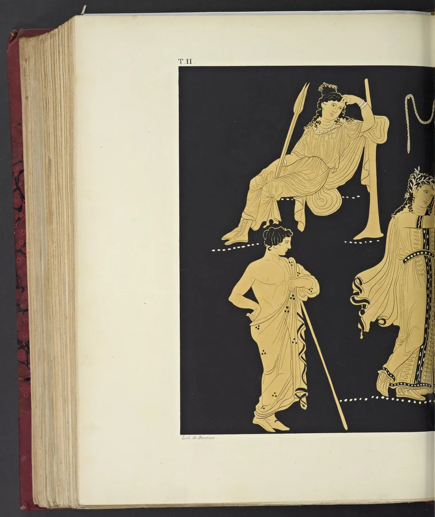 An illustration from Élite des monuments céramographiques; matériaux pour l'histoire des religions et des moeurs de l'antiquité;, 1844, leaf 763