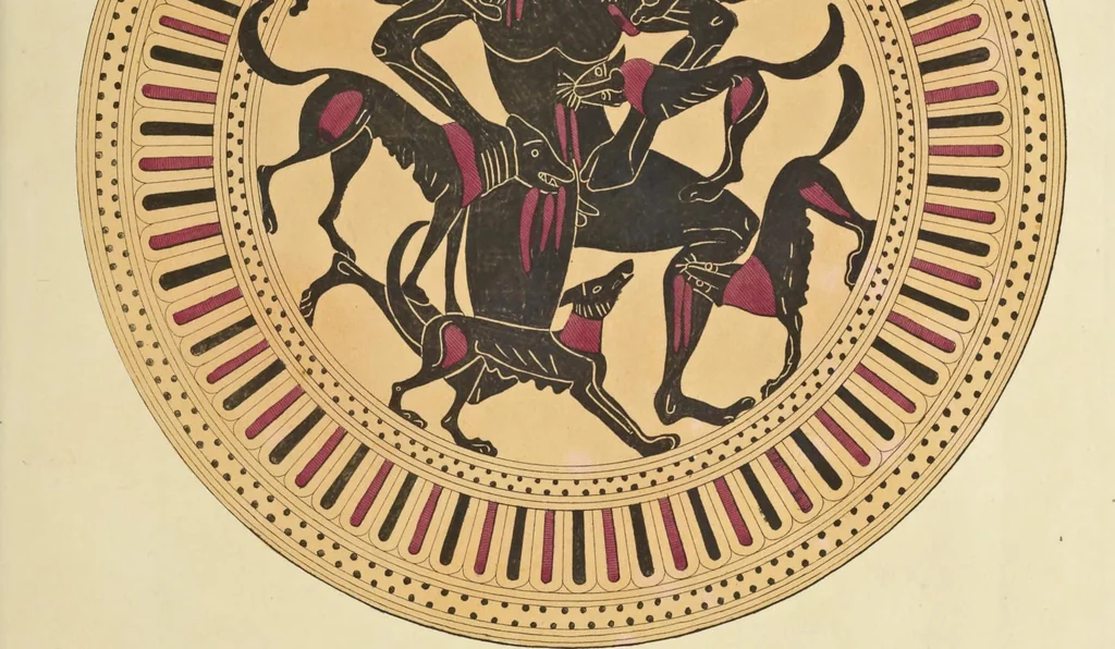 An illustration from Élite des monuments céramographiques; matériaux pour l'histoire des religions et des moeurs de l'antiquité;, 1844, leaf 790