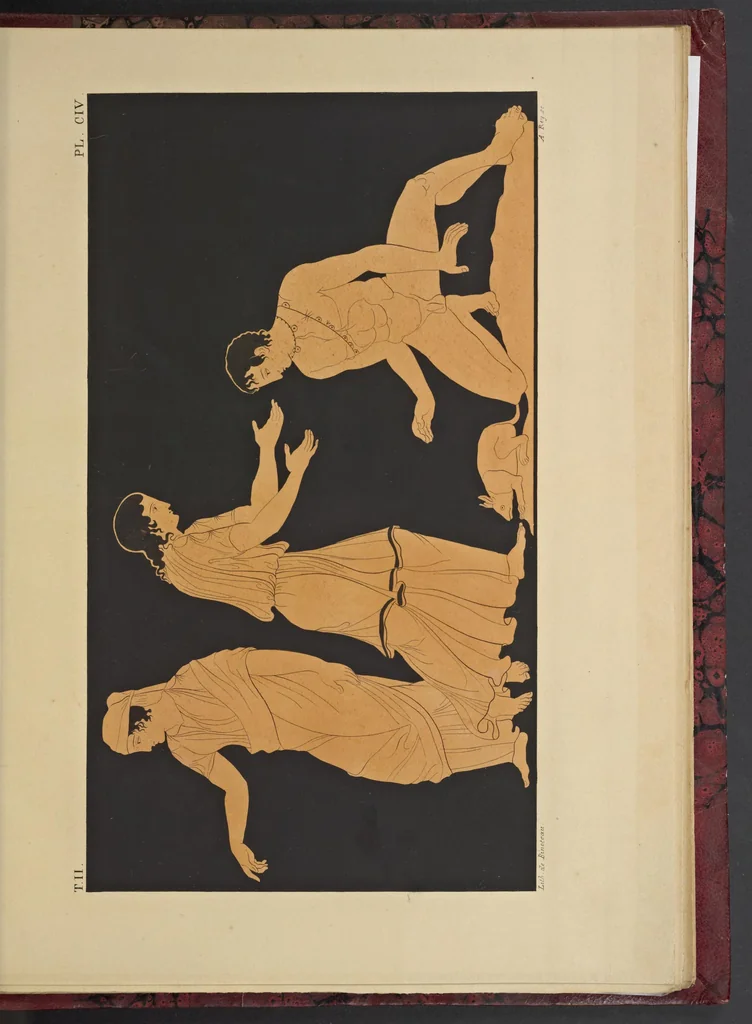 An illustration from Élite des monuments céramographiques; matériaux pour l'histoire des religions et des moeurs de l'antiquité;, 1844, leaf 792