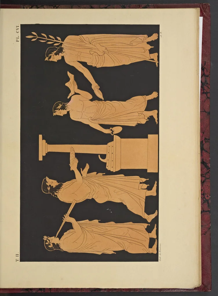 An illustration from Élite des monuments céramographiques; matériaux pour l'histoire des religions et des moeurs de l'antiquité;, 1844, leaf 794
