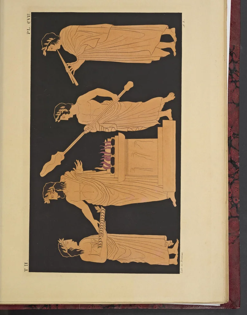 An illustration from Élite des monuments céramographiques; matériaux pour l'histoire des religions et des moeurs de l'antiquité;, 1844, leaf 796