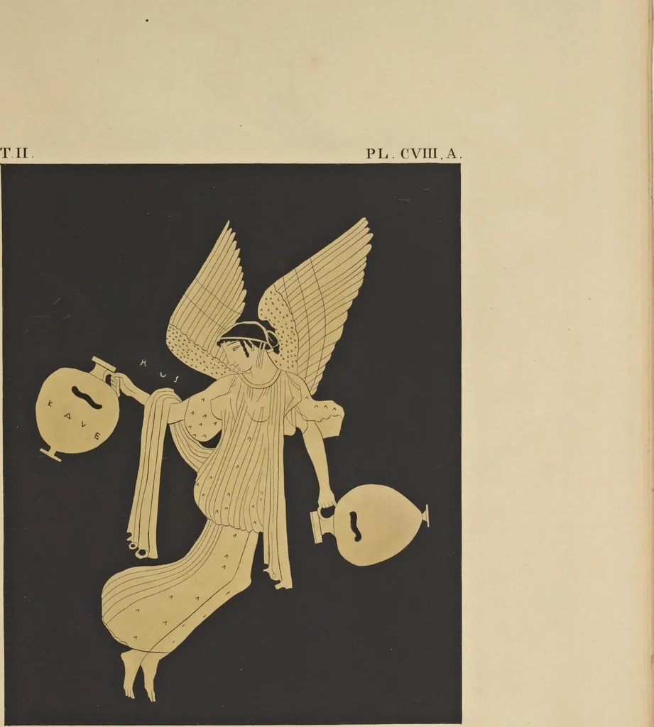 An illustration from Élite des monuments céramographiques; matériaux pour l'histoire des religions et des moeurs de l'antiquité;, 1844, leaf 800