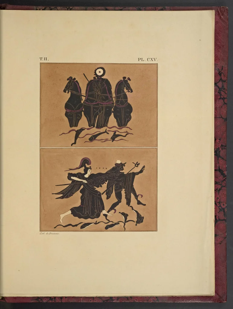 An illustration from Élite des monuments céramographiques; matériaux pour l'histoire des religions et des moeurs de l'antiquité;, 1844, leaf 822