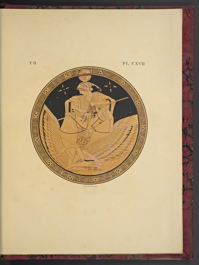 An illustration from Élite des monuments céramographiques; matériaux pour l'histoire des religions et des moeurs de l'antiquité;, 1844, leaf 826