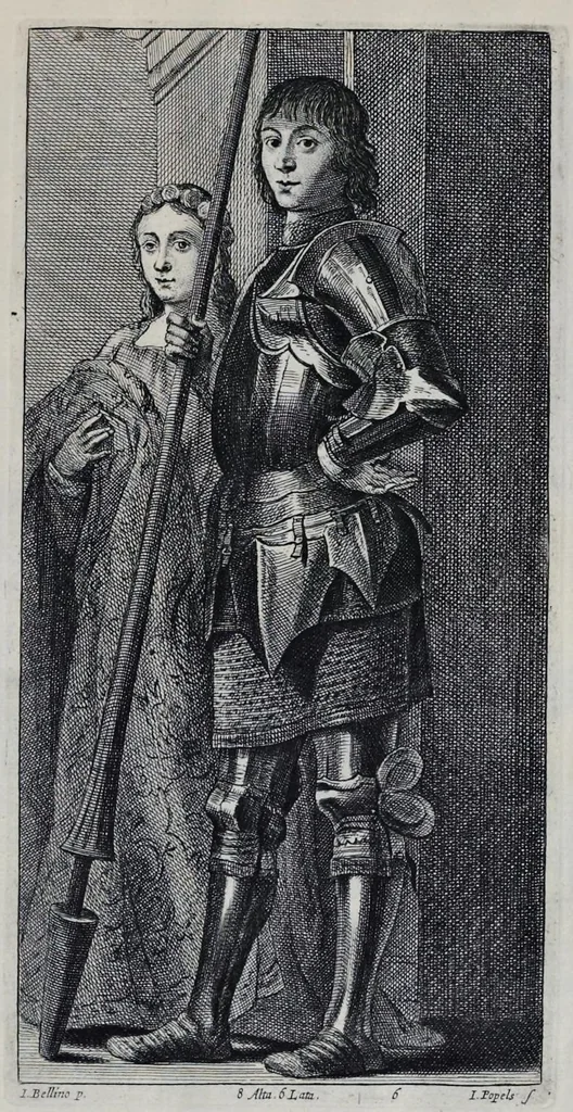 An illustration from Davidis Teniers Antverpiensis, pictoris, et a cubiculis ser.mis principibus Leopoldo Guil. archiduci et Ioanni Austriaco, Theatrum pictorium : in quo exhibentur ipsius manu delineatae, eiusque curâ in aes incisae picturae, archetipae italicae, quas ipse ser.mus archidux in pinacothecam suam Bruxellis collegit, 1673, leaf 24