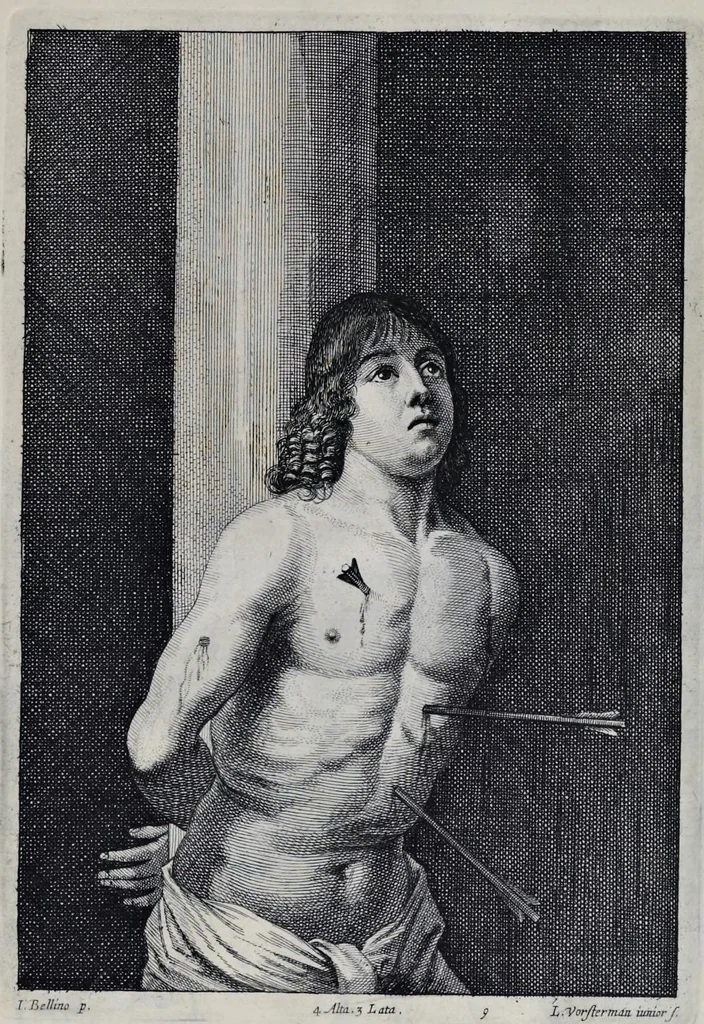 An illustration from Davidis Teniers Antverpiensis, pictoris, et a cubiculis ser.mis principibus Leopoldo Guil. archiduci et Ioanni Austriaco, Theatrum pictorium : in quo exhibentur ipsius manu delineatae, eiusque curâ in aes incisae picturae, archetipae italicae, quas ipse ser.mus archidux in pinacothecam suam Bruxellis collegit, 1673, leaf 30