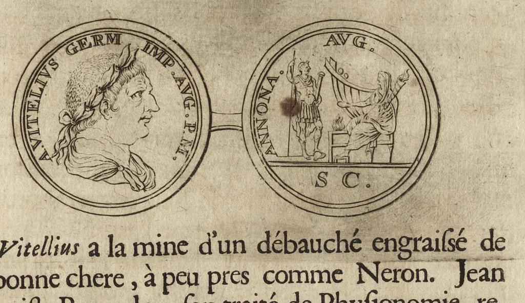 An illustration from Recherches curieuses d'antiquité, contenues en plusieurs dissertations sur des medailles, bas-reliefs, statues, mosaiques, & inscriptions antiques : enrichies d'un grand nombre de figures en taille douce, 1683, leaf 394