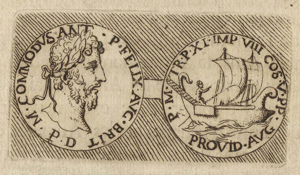 An illustration from Recherches curieuses d'antiquité, contenues en plusieurs dissertations sur des medailles, bas-reliefs, statues, mosaiques, & inscriptions antiques : enrichies d'un grand nombre de figures en taille douce, 1683, leaf 407