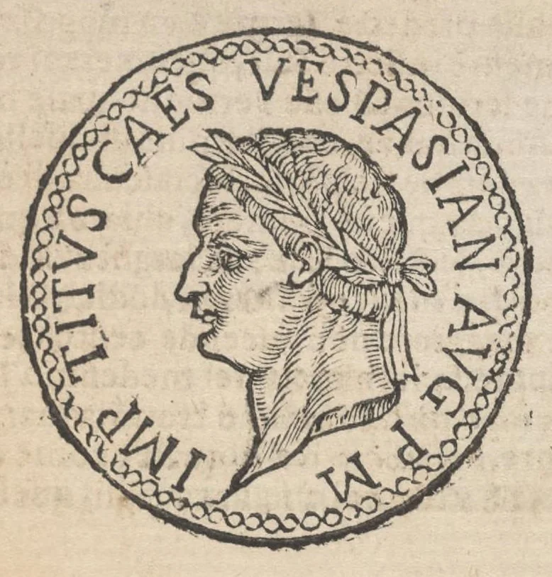 An illustration from Ritratto di Roma antica : nel quale sono figurati i principali tempij, teatri, anfiteatri, cerchi, naumachie, archi trionfali, curie, basiliche, colonne, ordine del trionfo, dignità militari, e ciuili, riti, cerimonie, & altre cose notabili : aggiuntoui di nuouo le vite, & effigie de' primi re di essa, e le grandezze dell'Imperio romano, 1645, leaf 326