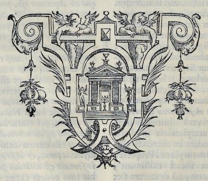 An illustration from Hieronymi Pradi et Ioannis Baptistae Villapandi e Societate Iesv In Ezechielem explanationes et apparatus vrbis ac templi Hierosolymitani : commentariis et imaginibvs illvstratvs : opvs tribvs tomis distinctvm .., 1596, leaf 35
