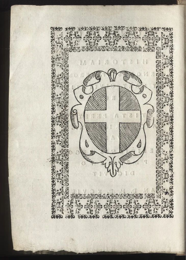 An illustration from Historia di S. Zeno vescovo di Verona et martire, 1597, leaf 7