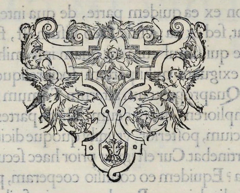 An illustration from Hieronymi Pradi et Ioannis Baptistae Villapandi e Societate Iesv In Ezechielem explanationes et apparatus vrbis ac templi Hierosolymitani : commentariis et imaginibvs illvstratvs : opvs tribvs tomis distinctvm .., 1596, leaf 385