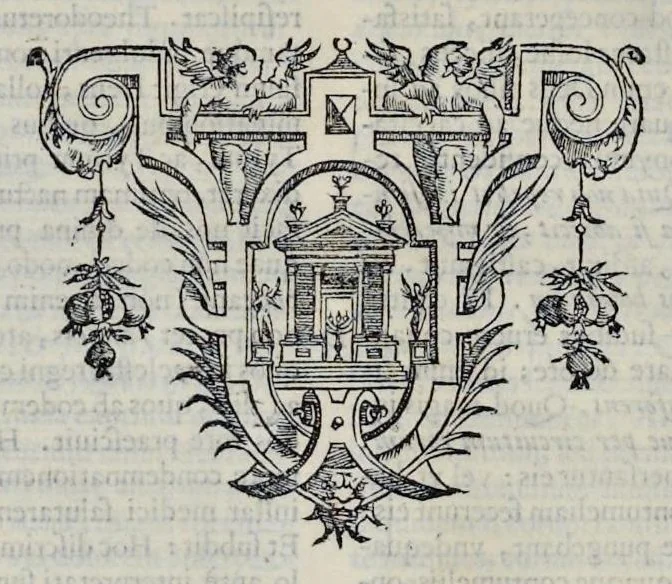 An illustration from Hieronymi Pradi et Ioannis Baptistae Villapandi e Societate Iesv In Ezechielem explanationes et apparatus vrbis ac templi Hierosolymitani : commentariis et imaginibvs illvstratvs : opvs tribvs tomis distinctvm .., 1596, leaf 467