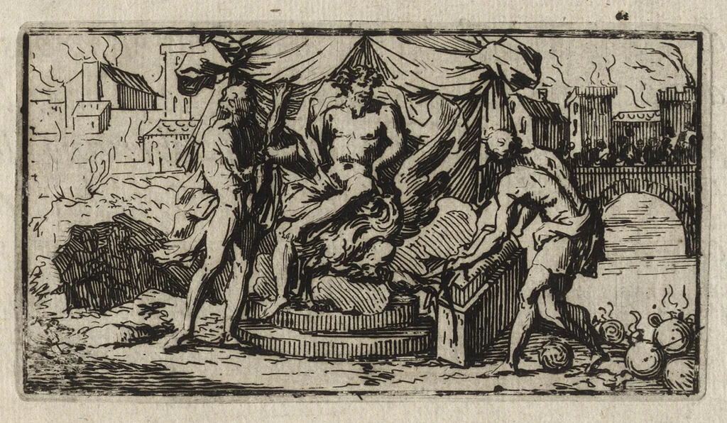 An illustration from L'art de jetter les bombes, 1683, leaf 10