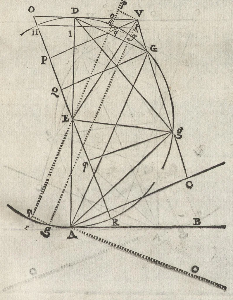 An illustration from L'art de jetter les bombes, 1683, leaf 310