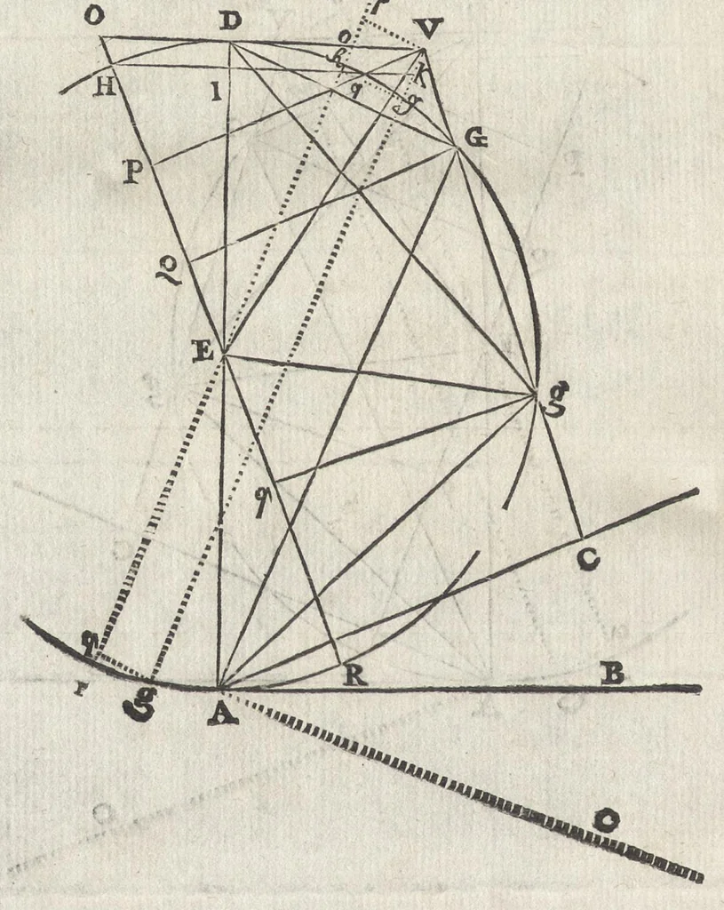 An illustration from L'art de jetter les bombes, 1683, leaf 311