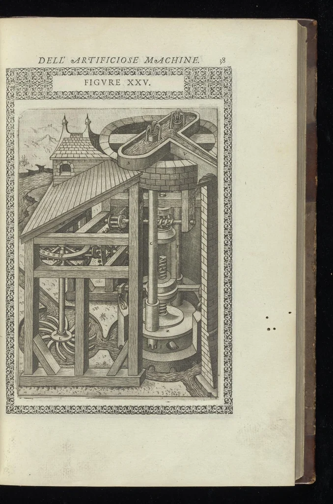 An illustration from Le diverse et artificiose machine, 1588, leaf 112