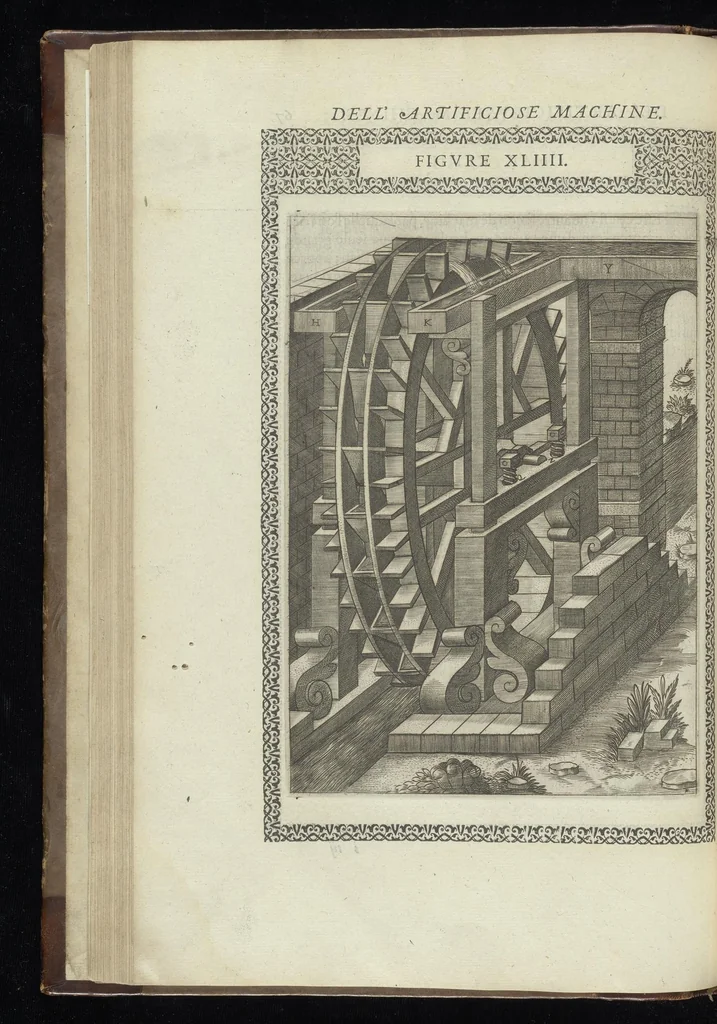 An illustration from Le diverse et artificiose machine, 1588, leaf 171