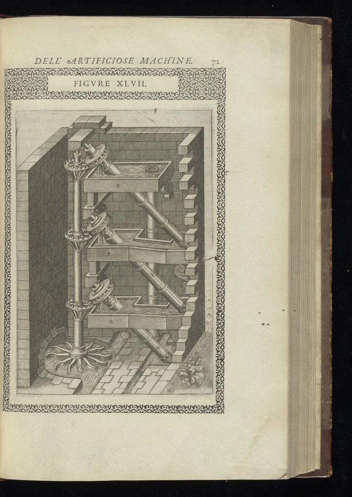 An illustration from Le diverse et artificiose machine, 1588, leaf 180