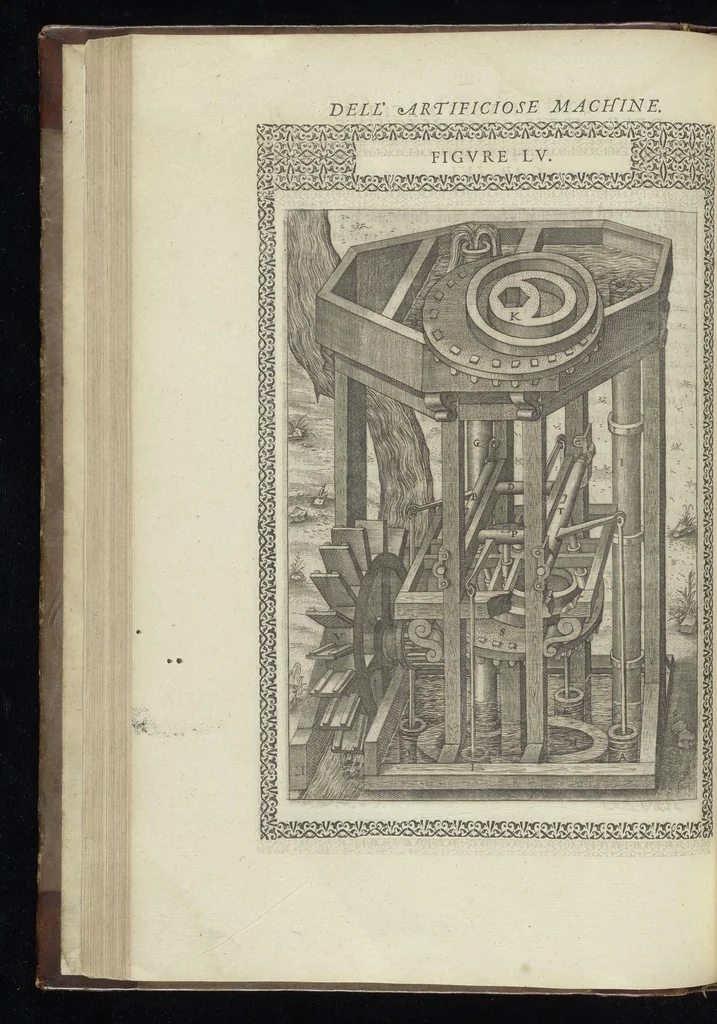 An illustration from Le diverse et artificiose machine, 1588, leaf 207