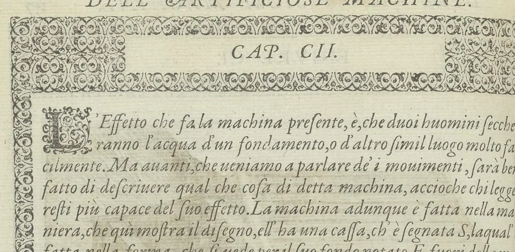An illustration from Le diverse et artificiose machine, 1588, leaf 351