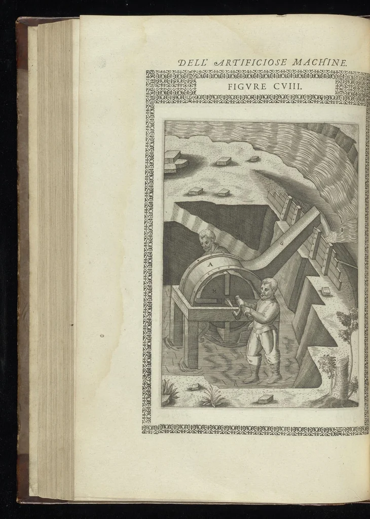 An illustration from Le diverse et artificiose machine, 1588, leaf 371