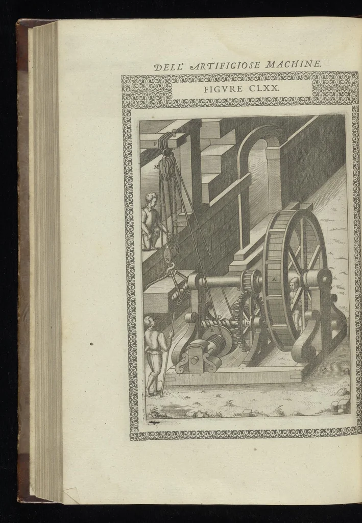 An illustration from Le diverse et artificiose machine, 1588, leaf 593