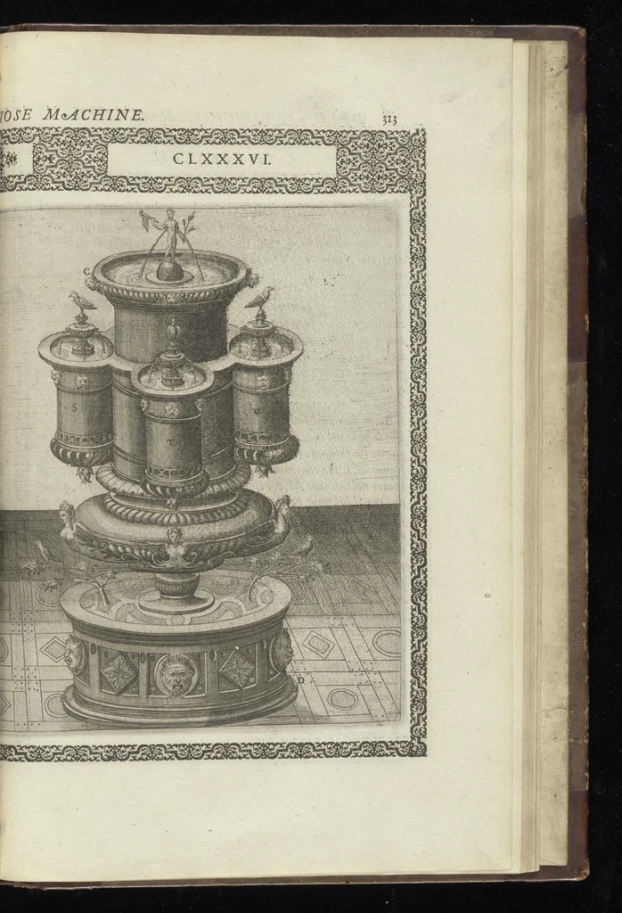An illustration from Le diverse et artificiose machine, 1588, leaf 664