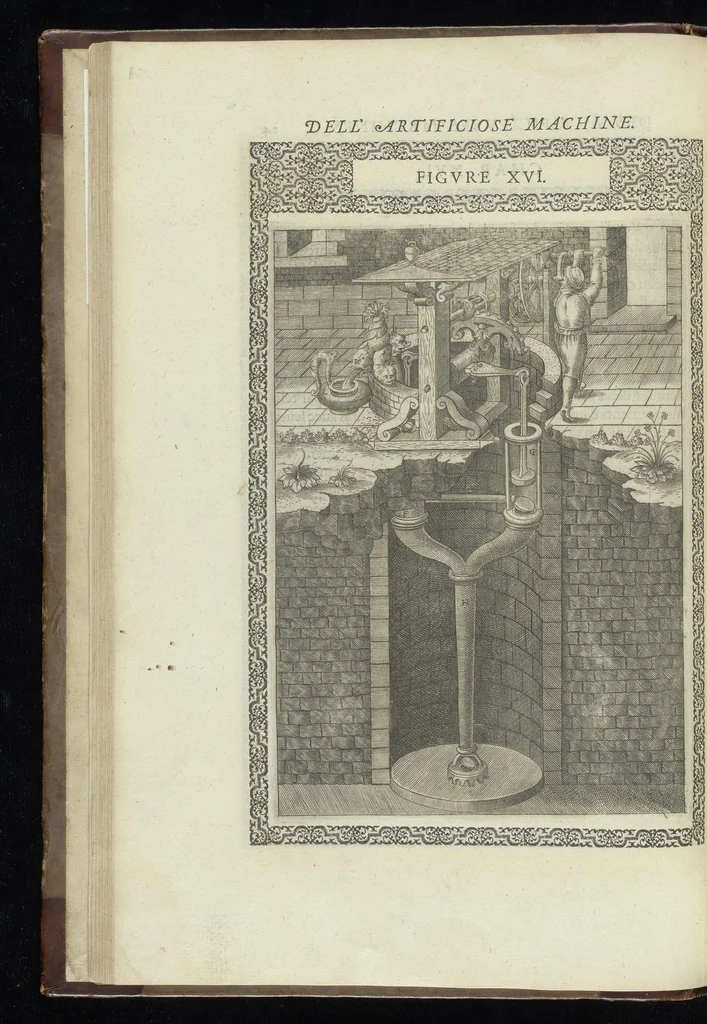 An illustration from Le diverse et artificiose machine, 1588, leaf 85