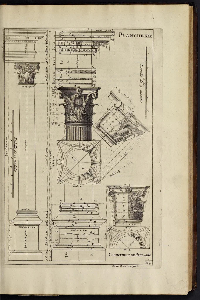 An illustration from Cours d'architecture enseigné dans l'Academie royale d'architecture ..., 1698, leaf 150