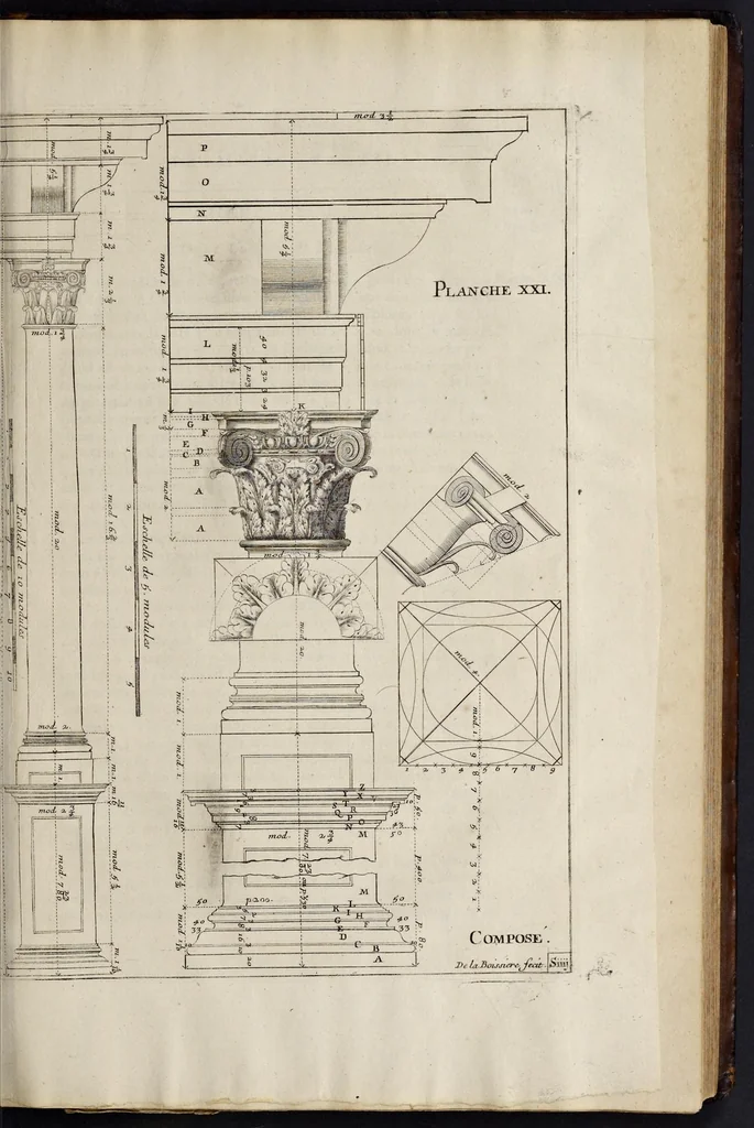 An illustration from Cours d'architecture enseigné dans l'Academie royale d'architecture ..., 1698, leaf 162