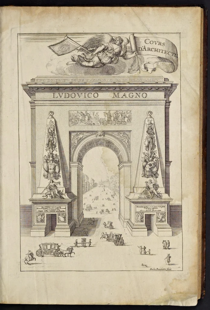 An illustration from Cours d'architecture enseigné dans l'Academie royale d'architecture ..., 1698, leaf 2