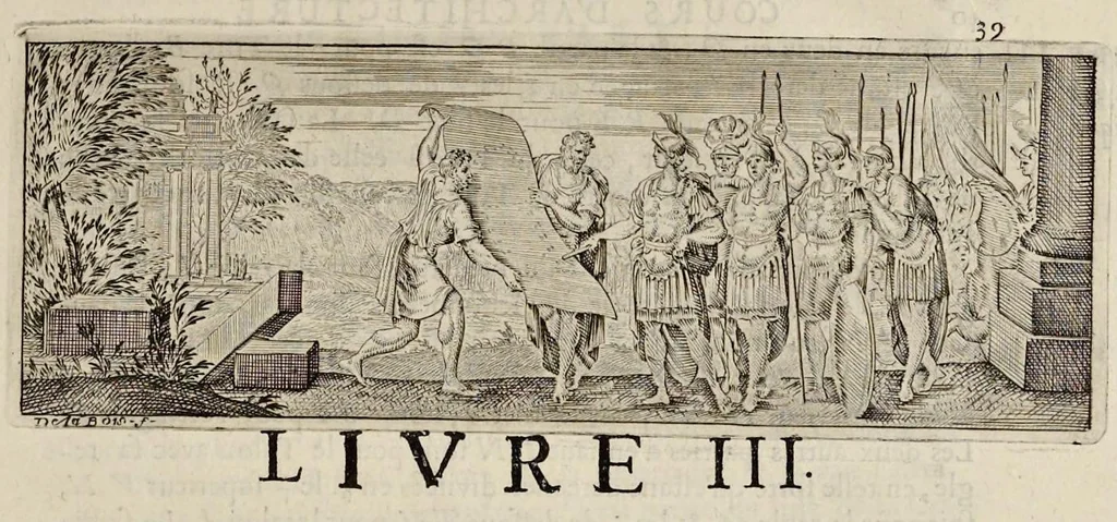 An illustration from Cours d'architecture enseigné dans l'Academie royale d'architecture ..., 1698, leaf 66