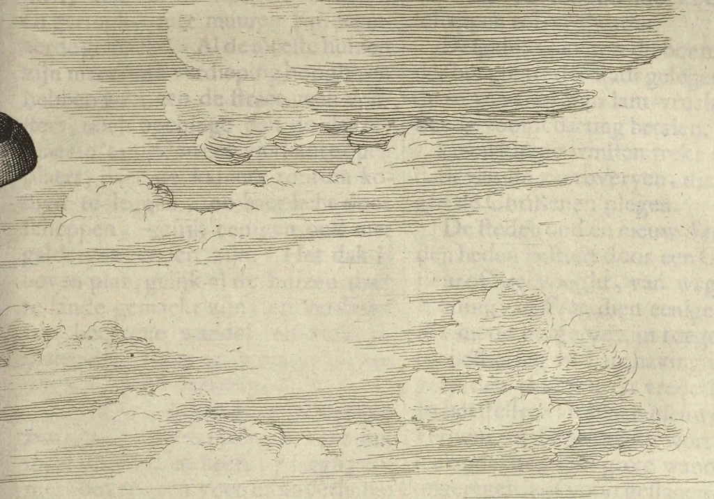 An illustration from Naukeurige beschrijvinge der Afrikaensche gewesten van Egypten, Barbaryen, Libyen, Biledulgerid, Negroslant, Guinea, Ethiopiën, Abyssinie ... : getrokken uit verscheyde hedendaegse lantbeschrijvers en geschriften van bereisde ondersoekers dier landen, 1668, leaf 296