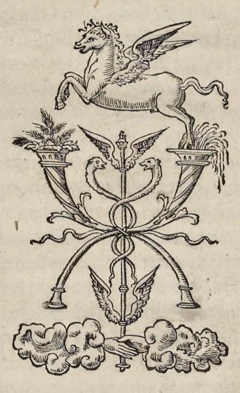 An illustration from Alberti Dvreri pictoris et architecti praestantissimi De vrbibvs, arcibvs, castellisque condendis, ac muniendis rationes aliquot : praesenti bellorum necessitati accommodatissimae : nunc recens è lingua Germanica in Latinam traductae, 1535, leaf 4
