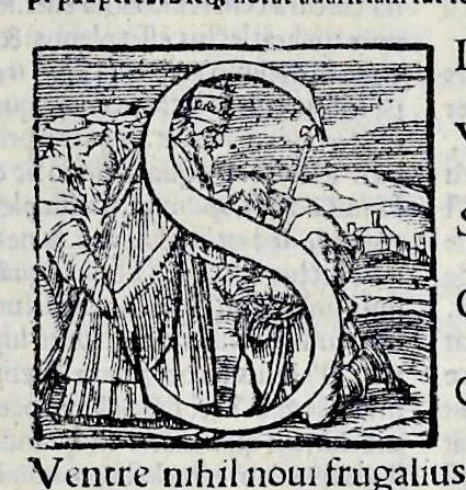 An illustration from Ivnii Ivvenalis Aqvinatis Satyrographi opvs : nunc demvm ab omnibvs mendis purgatum, & pluribus collatis exemplaribus suo candori restitutum, 1548, leaf 102