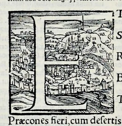 An illustration from Ivnii Ivvenalis Aqvinatis Satyrographi opvs : nunc demvm ab omnibvs mendis purgatum, & pluribus collatis exemplaribus suo candori restitutum, 1548, leaf 163