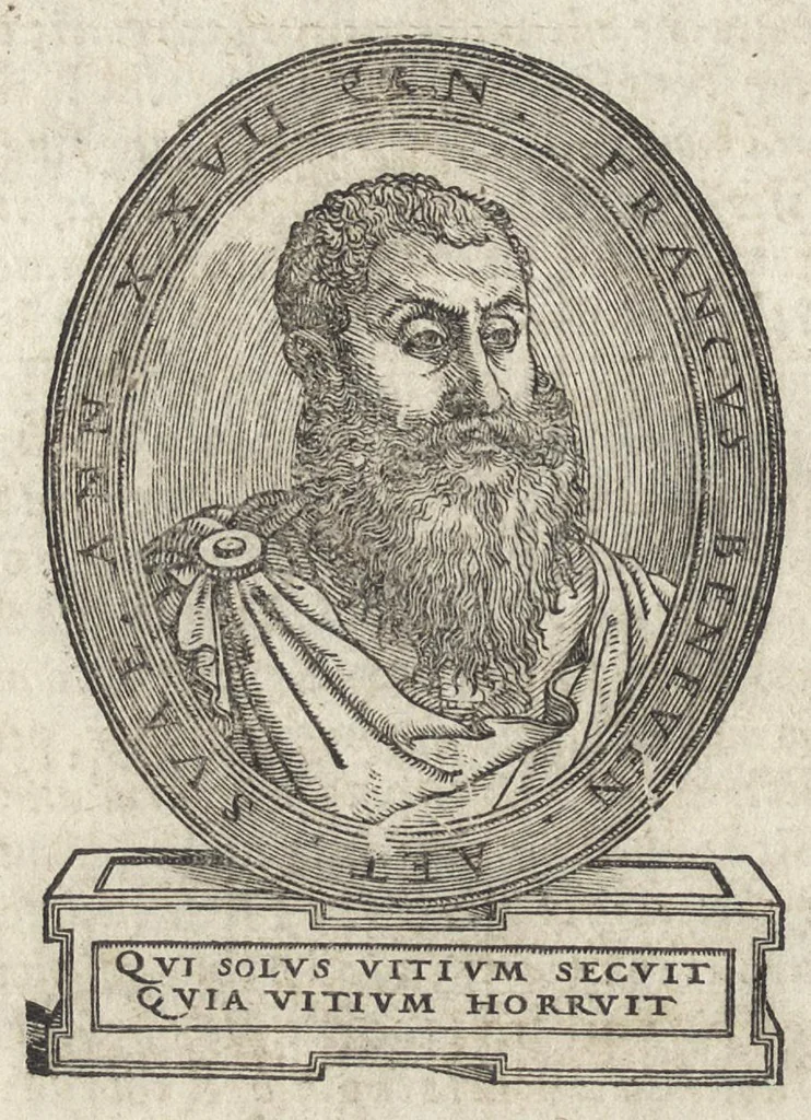 An illustration from Dialogo di M. Nicolo Franco, doue si ragiona delle bellezze. Alla eccellentissima Marchesana del Vasto, 1542, leaf 159