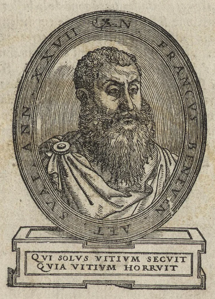 An illustration from Dialogo di M. Nicolo Franco, doue si ragiona delle bellezze. Alla eccellentissima Marchesana del Vasto, 1542, leaf 4