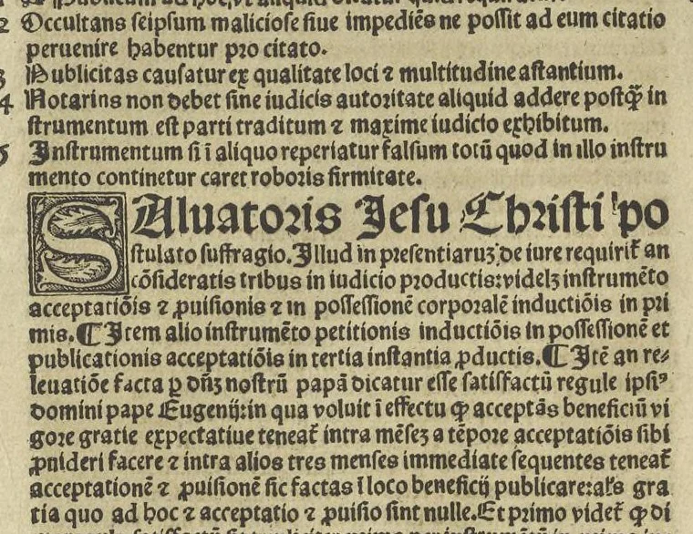 An illustration from Panormitani Consilia, quaestiones & tractatus : in hoc volvmine continentvr consiliorvm libri duo, tractatus de Concilio Basiliensi, & questiones clarissimi Decretorum doctoris Nicolai de Tudeschis ... : cum summarijs ac indice : ea fide atq[ue] uigilantia omnia excusa, ut nihil hactenus euulgatorũ desideretur, 1546, leaf 103