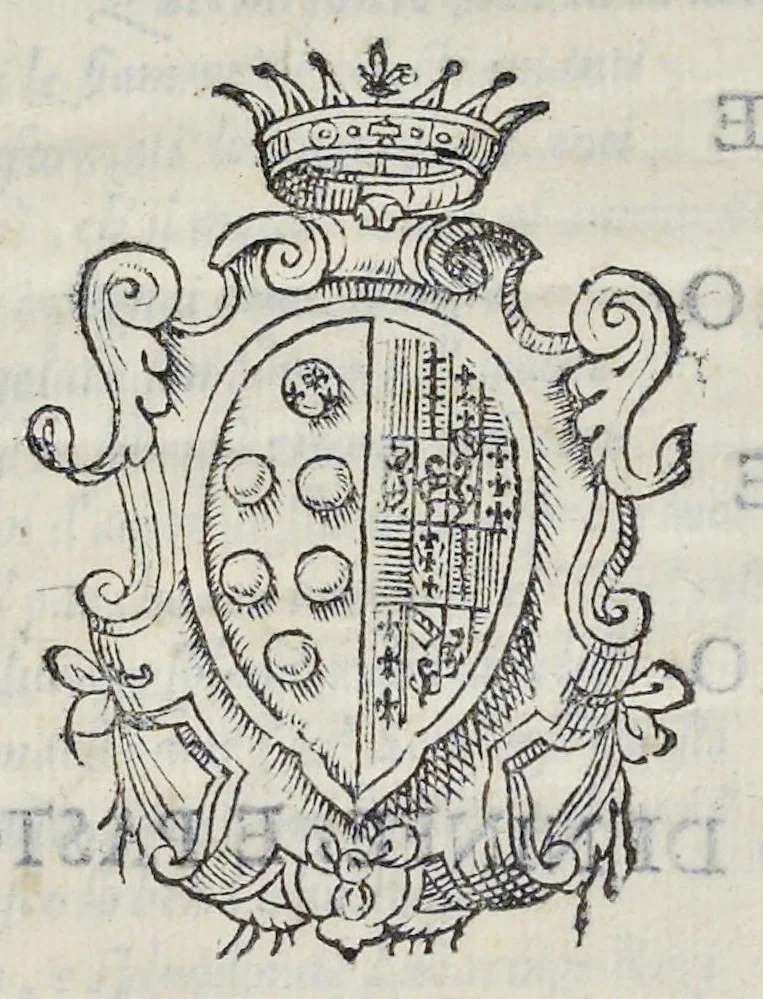 An illustration from La Dafne, 1600, leaf 4