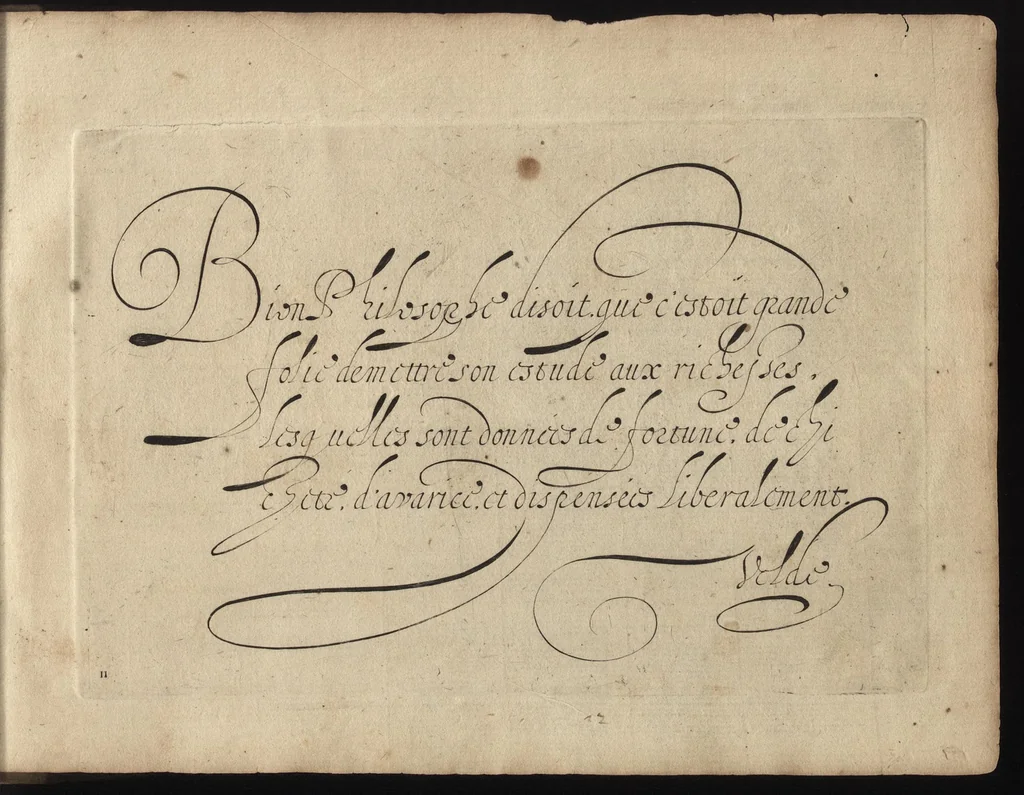 An illustration from Deliciae variarum insigniumq[ue] scripturarum, 1605, leaf 30