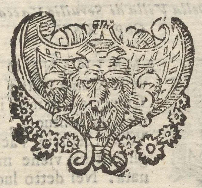 An illustration from Sito et antichita della citta di Pozzuolo : e del suo amenissimo distretto, con la descrittione di tutti i luoghi notabili e degni di memoria, e di Cuma, e di Baia, e di Miseno, e degli altri luoghi conuicini : con le figure de gli edificij, e con gli epitafi che vi sono, 1606, leaf 172