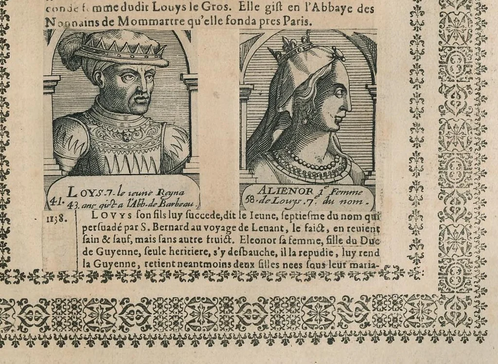 An illustration from Chronologie et sommaire des sovverains, pontifes, anciens peres, empereurs, roys, princes, & hommes illustres, des le commencement du monde iusques à l'an de grace mil six cents vingt-deux, 1627, leaf 214