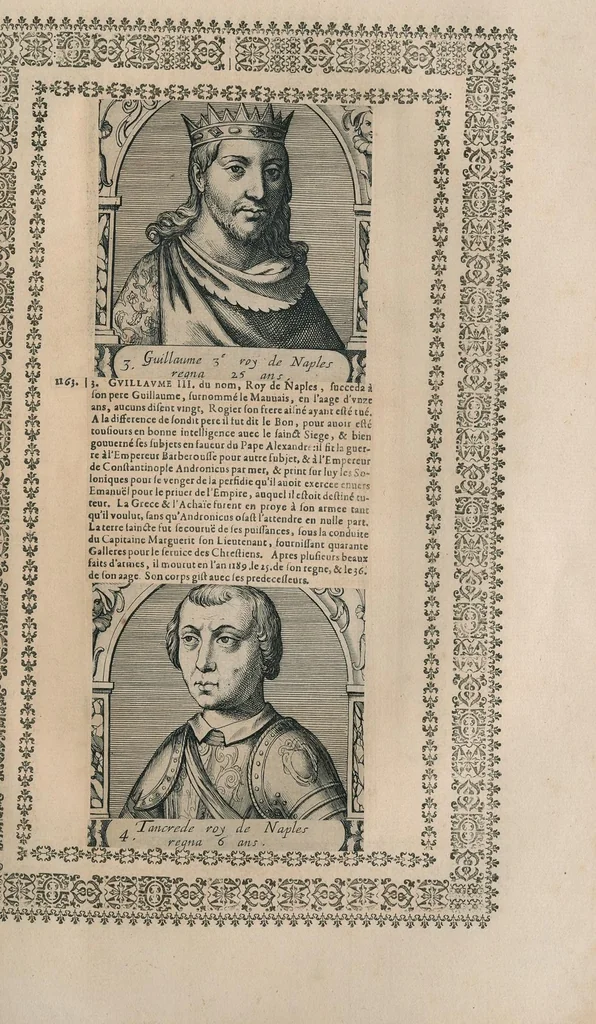 An illustration from Chronologie et sommaire des sovverains, pontifes, anciens peres, empereurs, roys, princes, & hommes illustres, des le commencement du monde iusques à l'an de grace mil six cents vingt-deux, 1627, leaf 310