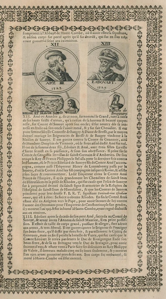 An illustration from Chronologie et sommaire des sovverains, pontifes, anciens peres, empereurs, roys, princes, & hommes illustres, des le commencement du monde iusques à l'an de grace mil six cents vingt-deux, 1627, leaf 354