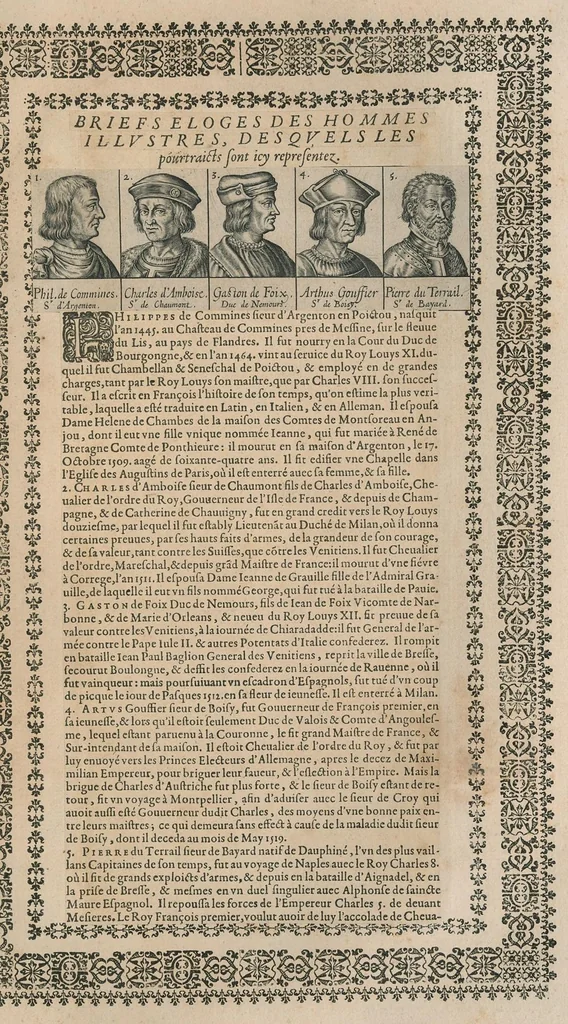 An illustration from Chronologie et sommaire des sovverains, pontifes, anciens peres, empereurs, roys, princes, & hommes illustres, des le commencement du monde iusques à l'an de grace mil six cents vingt-deux, 1627, leaf 448