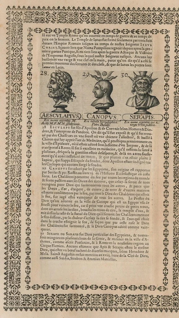 An illustration from Chronologie et sommaire des sovverains, pontifes, anciens peres, empereurs, roys, princes, & hommes illustres, des le commencement du monde iusques à l'an de grace mil six cents vingt-deux, 1627, leaf 57