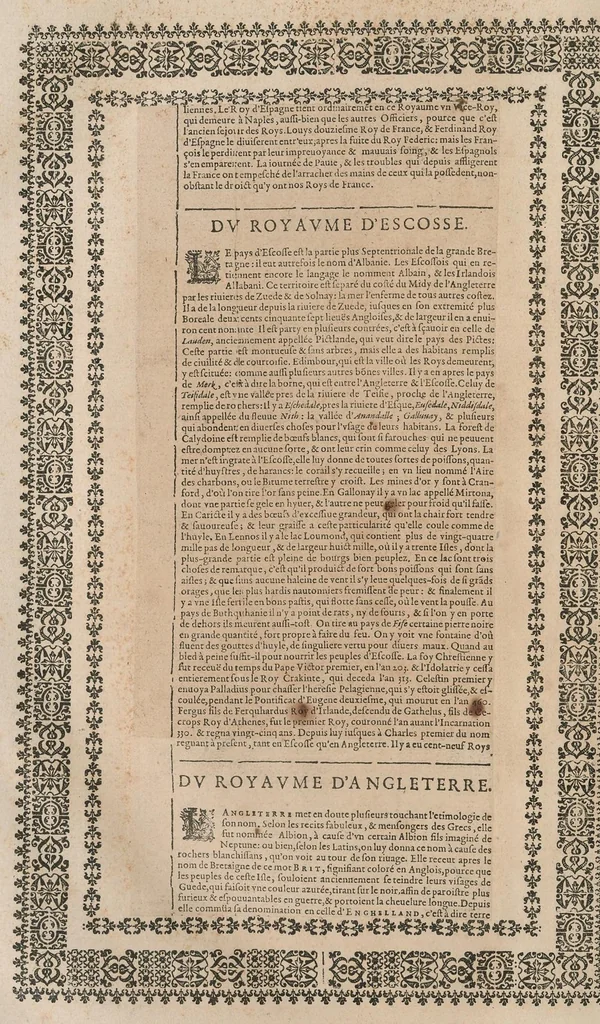 An illustration from Chronologie et sommaire des sovverains, pontifes, anciens peres, empereurs, roys, princes, & hommes illustres, des le commencement du monde iusques à l'an de grace mil six cents vingt-deux, 1627, leaf 579