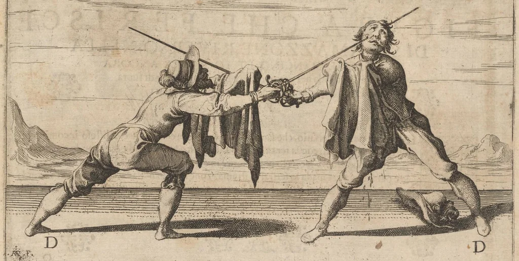 An illustration from Gran simulacro dell'arte e dell'uso della scherma, 1610, leaf 124